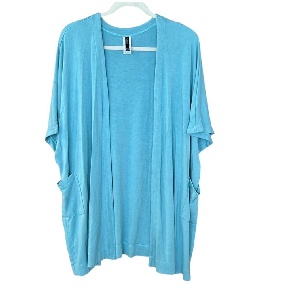 SAVVI Kimono Cardigan One Size Aqua Blue
